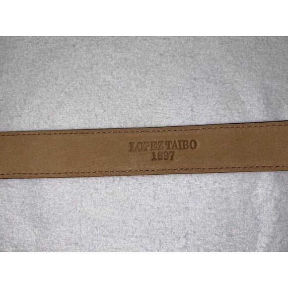 Lopez Taibo 1897 Genuine Lizard Belt Brown 42-105 - Picture 8 of 15